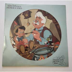 Walt Disney Pinocchio Soundtrack Picture Disc LP Sealed 1980 Disneyland
